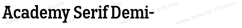 Academy Serif Demi字体转换